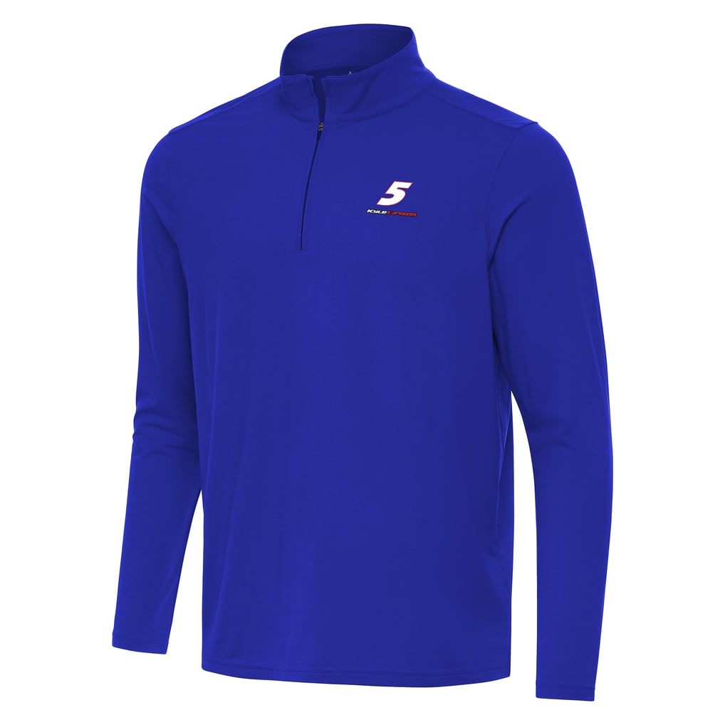  Kyle Larson Antigua Intent Quarter-Zip Top - Royal